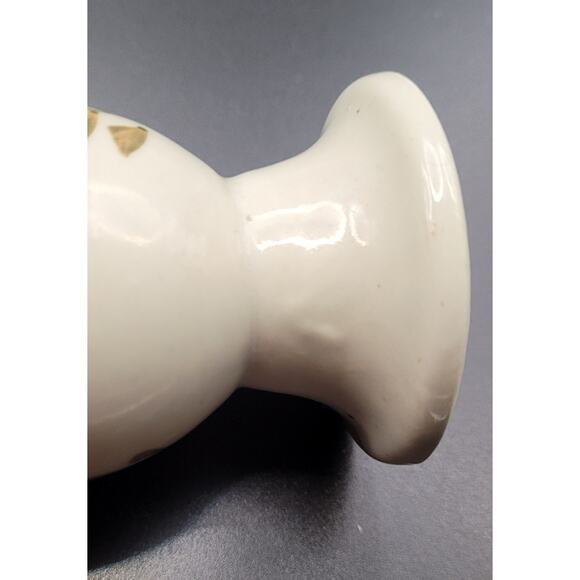 Vintage Scandinavian set of 4 floral design ceramic egg cups - Picture 5 of 7